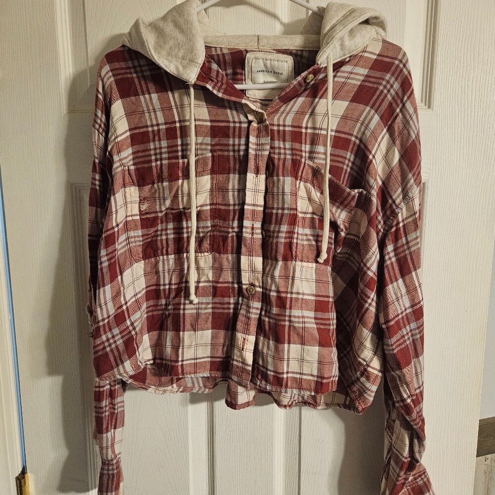 Flannel hoodie